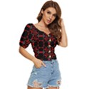 Abstract pattern geometric backgrounds   Button up blouse View3