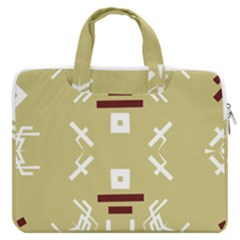 Abstract Pattern Geometric Backgrounds   Macbook Pro 16  Double Pocket Laptop Bag  by Eskimos