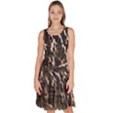 Abstract light games 4 Knee Length Skater Dress With Pockets View1
