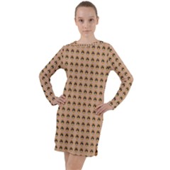 Olimedbege Long Sleeve Hoodie Dress by violetheavensky