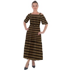 Olimedblk Shoulder Straps Boho Maxi Dress  by violetheavensky