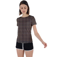 Olimedblk Back Circle Cutout Sports Tee by violetheavensky