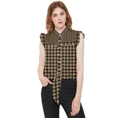 Olimedblk Frill Detail Shirt by violetheavensky