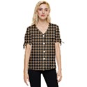 Olimedblk Bow Sleeve Button Up Top View1
