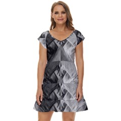 Oh, Bruce Short Sleeve Tiered Mini Dress by MRNStudios