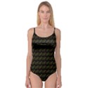 Fern Pattern 2 Black Camisole Leotard  View1