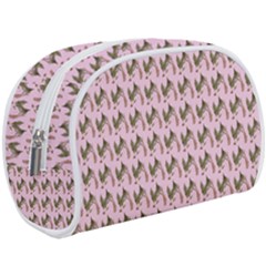 Fern Pattern 2 Pink Make Up Case (large) by violetheavensky