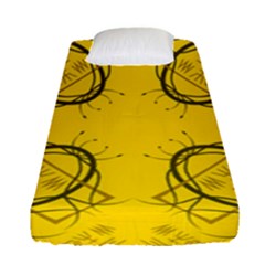 Abstract Pattern Geometric Backgrounds   Fitted Sheet (single Size) by Eskimos