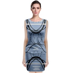 Abstract Pattern Geometric Backgrounds   Sleeveless Velvet Midi Dress by Eskimos