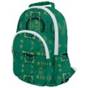 Abstract pattern geometric backgrounds   Rounded Multi Pocket Backpack View1