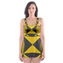 Abstract pattern geometric backgrounds   Skater Dress Swimsuit View1