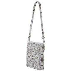Folk Flowers Print Floral Pattern Ethnic Art Multi Function Travel Bag by Eskimos