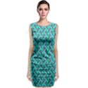 Digital Illusion Sleeveless Velvet Midi Dress View1