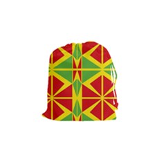 Abstract Pattern Geometric Backgrounds   Drawstring Pouch (small) by Eskimos