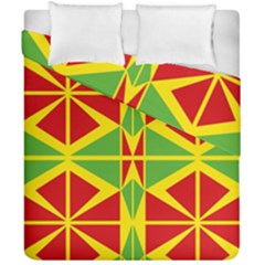 Abstract Pattern Geometric Backgrounds   Duvet Cover Double Side (california King Size) by Eskimos