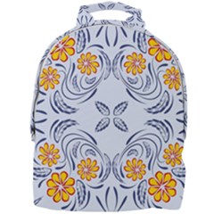 Floral Folk Damask Pattern Fantasy Flowers  Mini Full Print Backpack by Eskimos