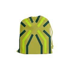 Abstract Pattern Geometric Backgrounds   Drawstring Pouch (medium) by Eskimos