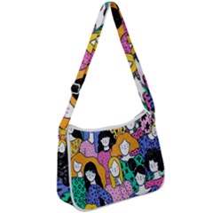 Women Zip Up Shoulder Bag by Sparkle