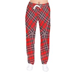 Macfarlane Modern Heavy Tartan Women Velvet Drawstring Pants by tartantotartansallreddesigns