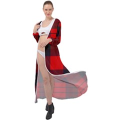 Macduff Modern Tartan 2 Maxi Chiffon Beach Wrap by tartantotartansallreddesigns