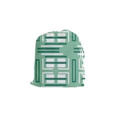 Abstract Pattern Geometric Backgrounds   Drawstring Pouch (small) by Eskimos