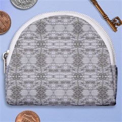 Nature Collage Seamless Pattern Horseshoe Style Canvas Pouch by dflcprintsclothing