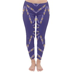 Abstract Pattern Geometric Backgrounds   Classic Winter Leggings by Eskimos