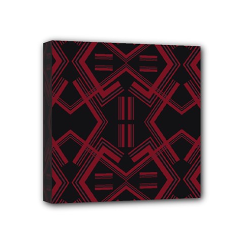 Abstract Pattern Geometric Backgrounds   Mini Canvas 4  X 4  (stretched) by Eskimos