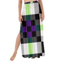 Agender Flag Plaid With Difference Maxi Chiffon Tie-Up Sarong View1