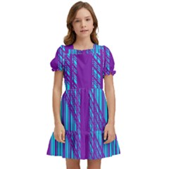 Fold At Home Folding Kids  Puff Sleeved Dress by WetdryvacsLair