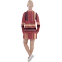 Abstract pattern geometric backgrounds   Women s Long Sleeve Casual Dress View2