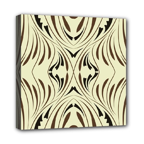 Folk Flowers Print Floral Pattern Ethnic Art Mini Canvas 8  X 8  (stretched) by Eskimos