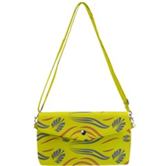 Folk Flowers Print Floral Pattern Ethnic Art Removable Strap Clutch Bag by Eskimos