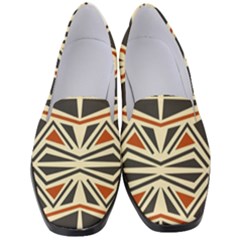 Abstract Geometric Design    Women s Classic Loafer Heels by Eskimos