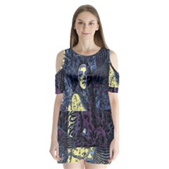 Glitch Witch Ii Shoulder Cutout Velvet One Piece by MRNStudios