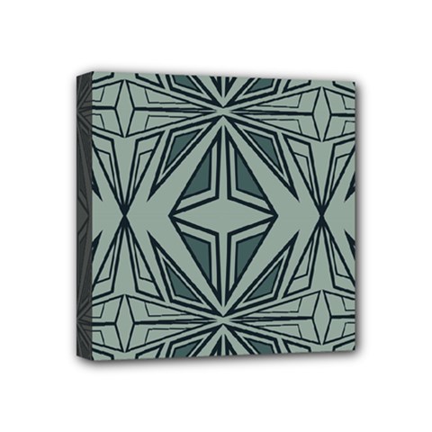 Abstract Pattern Geometric Backgrounds Mini Canvas 4  X 4  (stretched) by Eskimos