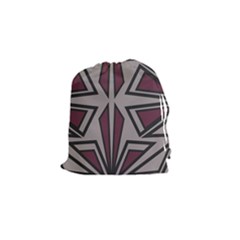 Abstract Pattern Geometric Backgrounds Drawstring Pouch (small) by Eskimos