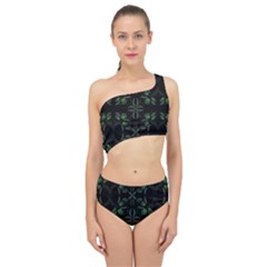 Folk Flowers Floral Art Print Flowers Abstract Art  Spliced Up Two Piece Swimsuit by Eskimos