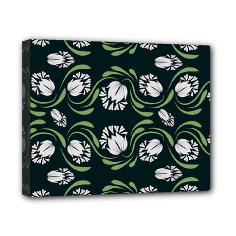 Folk Flowers Print Floral Pattern Ethnic Art Canvas 10  X 8  (stretched) by Eskimos