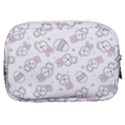 Cute Pattern With Easter Bunny Egg Make Up Pouch (Small) View2