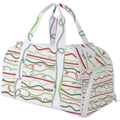 Scribble-pattern Burner Gym Duffel Bag by Jancukart
