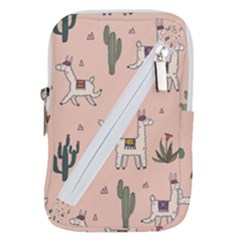 Llamas+pattern Belt Pouch Bag (small) by Jancukart