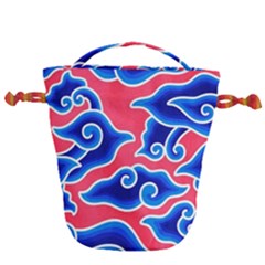 Batik Megamendung Drawstring Bucket Bag by artworkshop
