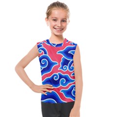 Batik Megamendung Kids  Mesh Tank Top by artworkshop