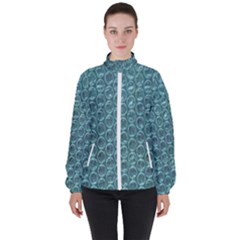 Bubble Wrap Women s High Neck Windbreaker by artworkshop