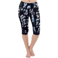 Bubble Lightweight Velour Cropped Yoga Leggings by artworkshop