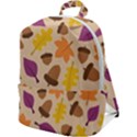 Seamless Verson Of Fal Pattern Zip Up Backpack View1