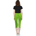 Banana Leaf Inside Out Lightweight Velour Capri Leggings  View2