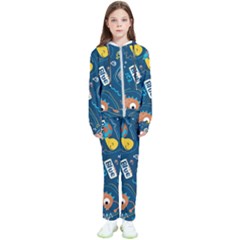 Seamless-pattern-vector-submarine-with-sea-animals-cartoon Kids  Tracksuit by Jancukart