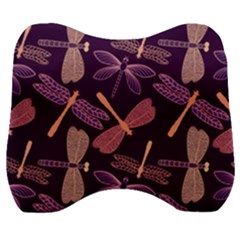Dragonfly-pattern-design Velour Head Support Cushion by Jancukart